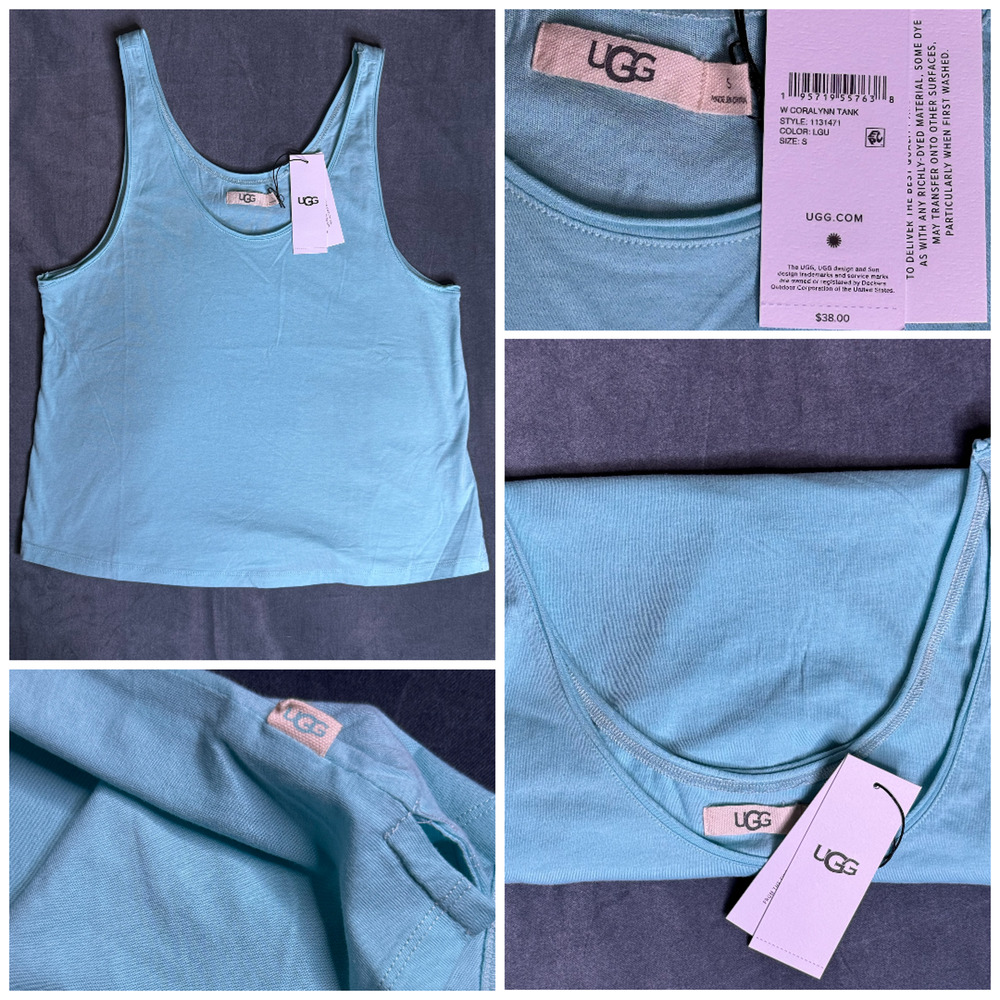 UGG Australia Stretchy Super Soft Coralynn Tank Top Laguna Women's XL